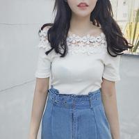 Floral Off Shoulder Sling Top - Thumbnail 1