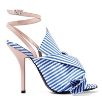 Stiletto Heel Peep-toe Ankle Strap High Heels Sandals Q-0070 - Thumbnail 1