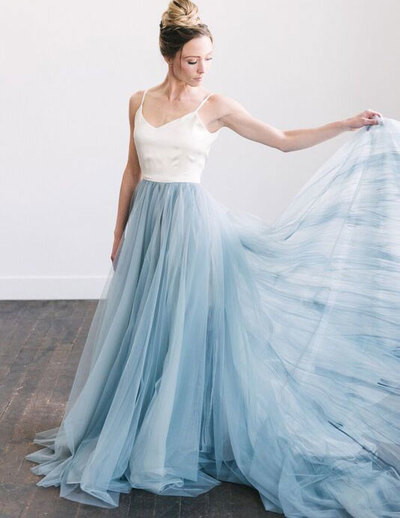 Spaghetti Straps Backless Prom Dresses Long