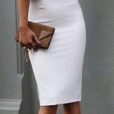 White sheath homecoming dress with short sleeve ruffle knee-length cocktail dresses prom party gowns