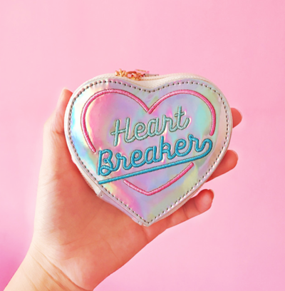 HEART BREAKER HOLOGRAPHIC PURSE