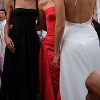 Inspired by Bella Hadid Celebrity Dresses Sheath Chiffon Halter Side Slit Prom Dresses Evening Formal Gowns - Thumbnail 4