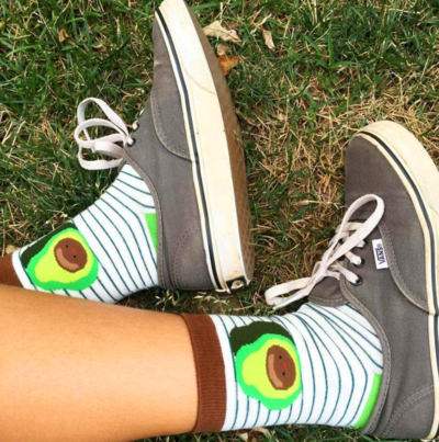 CUTE AVOCADO SOCKS