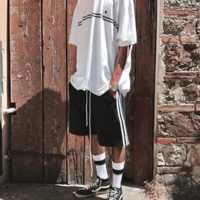 Free Shipping-3-STRIPE SPORT SHORTS - Thumbnail 4