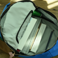 90'S COLOR BLOCK BACKPACK ( BLUE ) - Thumbnail 1
