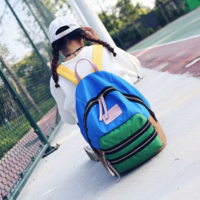 90'S COLOR BLOCK BACKPACK ( BLUE ) - Thumbnail 3