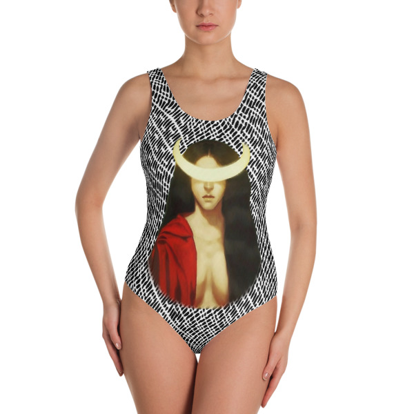 Image of Hecate One-Piece Swimsuit Black & White