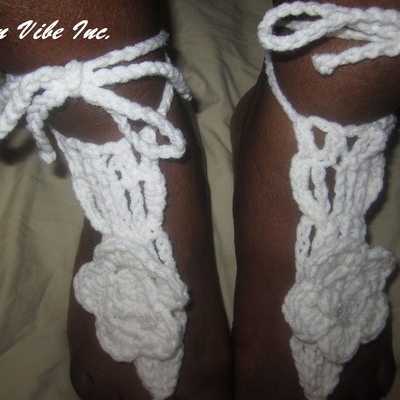 30% off sale urban white sexy crocheted barefoot sandals