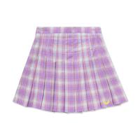 Moon Embroidery Tartan Plaid Pleated Skirt - Thumbnail 4
