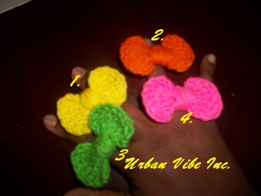 New Bright Bow Ring set 2 (Pick Your Color)