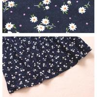 Japanese Stand Collar Floral Printed Kawaii Fashion Mini Dress - Thumbnail 4