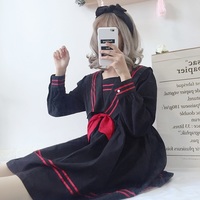 Cute Lolita Harajuku Bow Collar Dress - Thumbnail 1