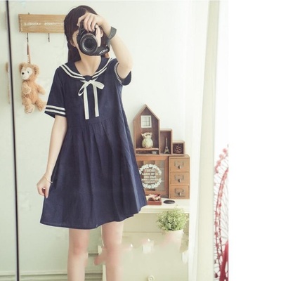  sailor lolita dress with bow  - Thumbnail 5