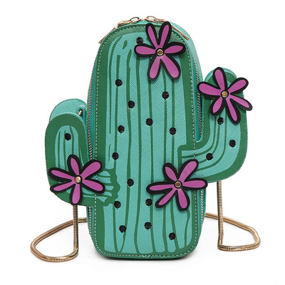 New fashion funny personality cactus shoulder bag - Thumbnail 4