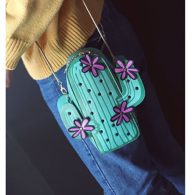 New fashion funny personality cactus shoulder bag