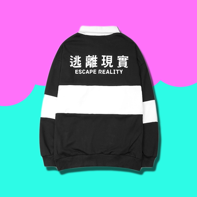 ESCAPE REALITY LONG SLEEVE POLO