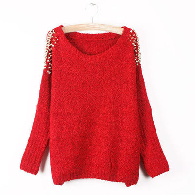 New fall studded knit sweater