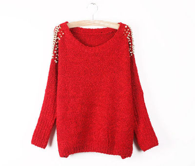 New Fall Studded Knit Sweater