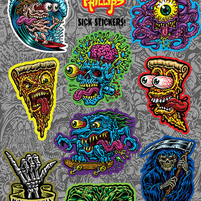 Sticker sheet (10 small vinyl stickers) - Thumbnail 1