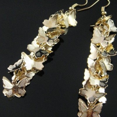 Butterfly dangle earrings