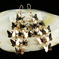Small Butterfly Cluster Earrings - Thumbnail 1
