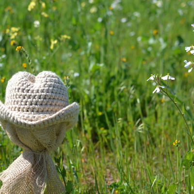 Newborn cowboy hat