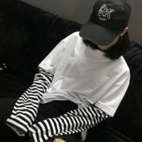 Free Shipping-UNISEX STREET GOTH LAYERED LONG SLEEVE TEE - Thumbnail 3