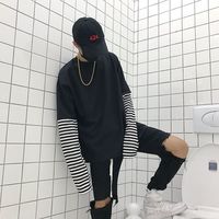 Free Shipping-UNISEX STREET GOTH LAYERED LONG SLEEVE TEE - Thumbnail 4