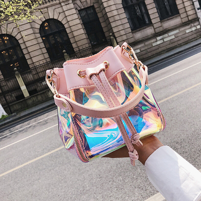 Beautiful hologram laser crossbody shoulder bag