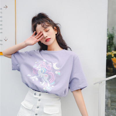 Harajuku kawaii unicorn shirt