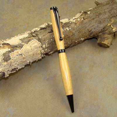 Carmelized bamboo slimline pen
