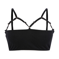 Sexy Women Retro Gothic Crop Top Bralette - Thumbnail 1
