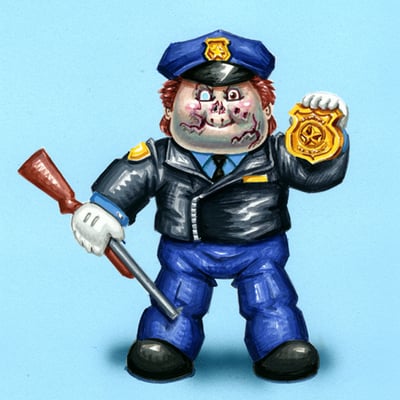 Maniac matt / copper hopper final art - horrorible kids - series 3 2018 - Thumbnail 4