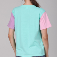 COLOR BLOCK POCKET TEE IN MINT - Thumbnail 2