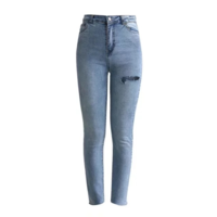 Fashion Denim High Waist Jeans - Thumbnail 1