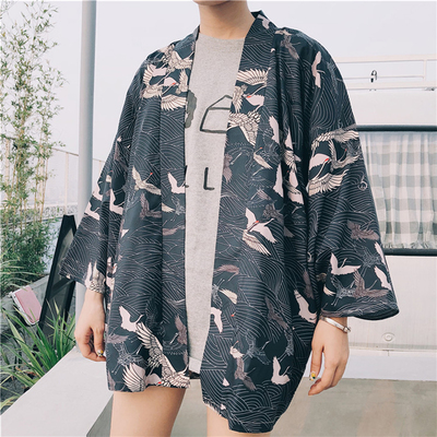 Harajuku style vintage kimono blouse