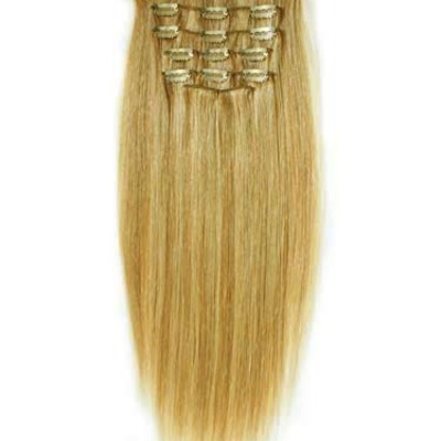 Glamour girlz clip in hair - 20" platinum (160g & 10pcs)