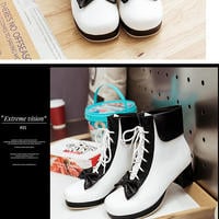 Sweet bow princess zippers Martin boots - Thumbnail 2