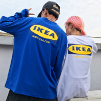 Free Shipping-I K E A LONG SLEEVE TEE - Thumbnail 2
