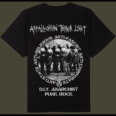 Appalachian terror unit -"diy anarcho punk" shirt 