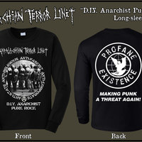 APPALACHIAN TERROR UNIT -"DIY Anarcho Punk" Long Sleeve Shirt - Thumbnail 1