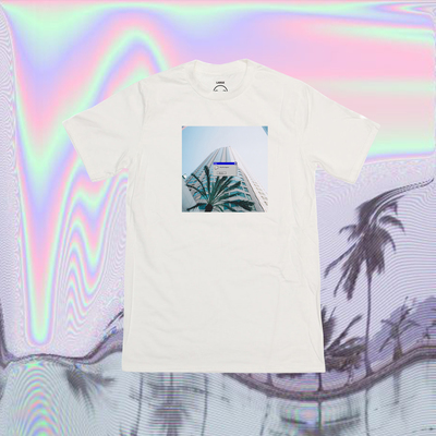 Unisex window 98 vaporwave miami summer with palm why this happen t shirt 