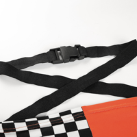Free Shipping-ORANGE X CHECKER BUCKLE TUBE TOP - Thumbnail 4