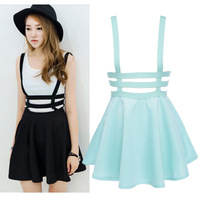 Women's Pleated Suspender Skirt Elastic dress  - Thumbnail 1