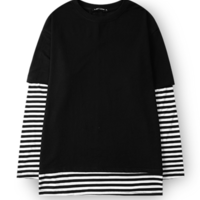 STREET GOTH LAYERED LONG SLEEVE T SHIRT - Thumbnail 2