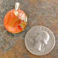 Lava Plume Glass Pendant Small - Thumbnail 1