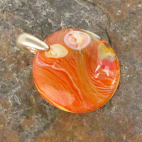 Lava Plume Glass Pendant Small - Thumbnail 2