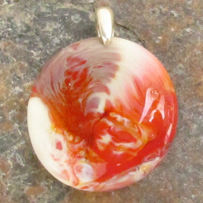 Lava plume glass pendant medium - Thumbnail 5