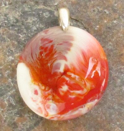 Lava Plume Glass Pendant Medium