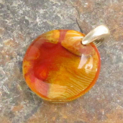 Lava plume glass pendant small - Thumbnail 4